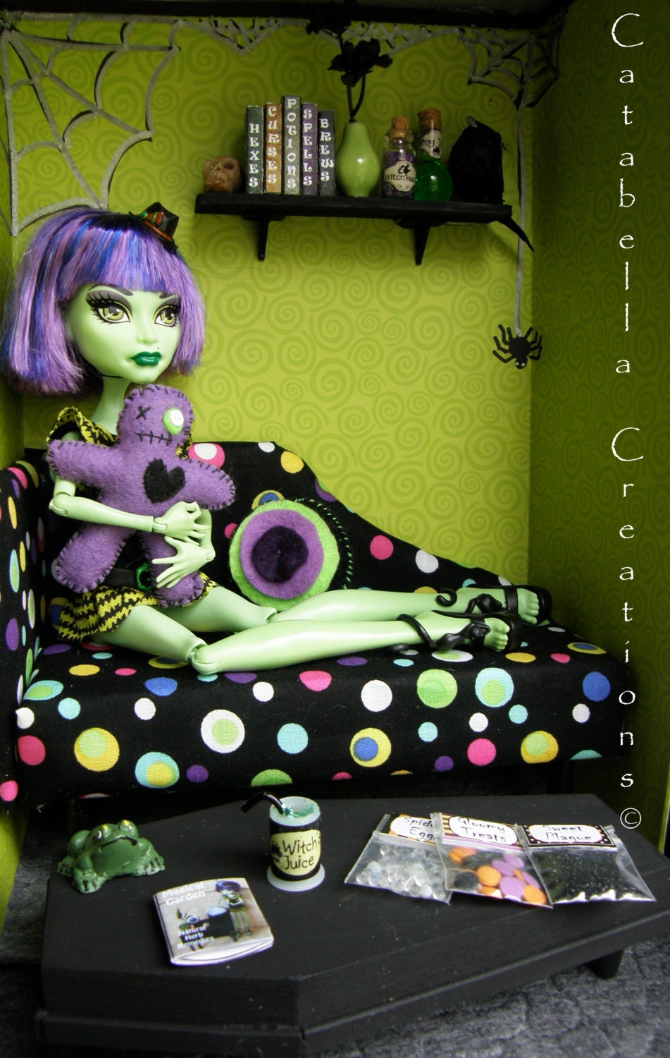 Monster High Witch Themed OOAK Diorama