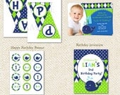 Whale - DIY Printable Personalized Birthday Party Package Party Pack