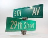 Vintage Street Sign / Vintage Double Sided Street Sign / Industrial