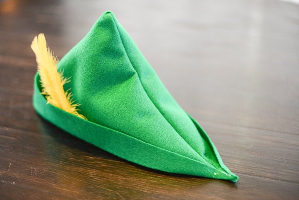 Green Felt Peter Pan or Robin Hood Hat Il_170x135