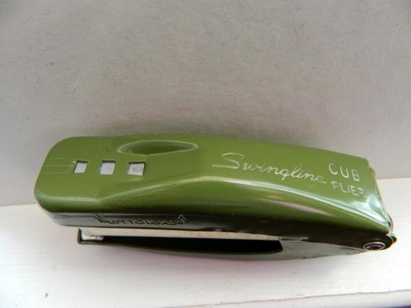 Vintage Swingline Cub Plier Stapler Office Decor Home Decor Green Made in the USA Fathers Day