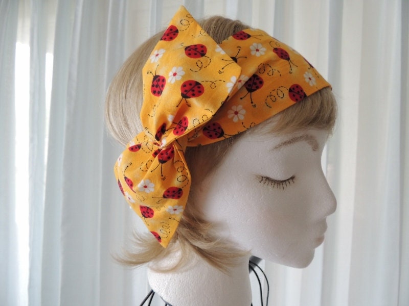 Wired Fabric Headband, Wired Head Band, Head Wrap, Dolly Bow, Hair Tie, Cloth Headband, Twistable Headband, Hair Band, Neck Scarf