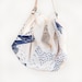 Mountain Blossom Furoshiki & Tan Leather Carry Strap Set