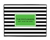 Personalized Welcome Door Mat with Monogram or Last Name- Choose Colors