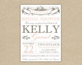 Bridal Shower Invitation or Baby Shower Invitation - Customize. printable template. diy. Modern (2012)
