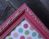 PINK GOLD ORNATE Picture Frame Baroque Photo Frame Wedding Table Numbers Wedding Display Nursery Decor Shower Gift