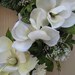 Wedding Wreaths, Wedding Decoration, Cottage Chic Floral Wreath, White Magnolia Wreath for Front Door, Wreath Pair