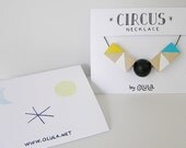 Wood Geometric Necklace CIRCUS