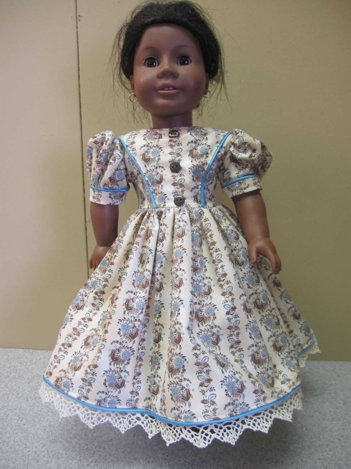 FREE SHIPPING, Historical Dress for Addy or Marie-Grace - fit 18 inch American Girl Doll