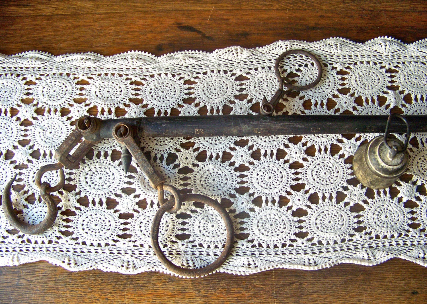 Antique Industrial Scale Steelyard Unequal Arm Balance