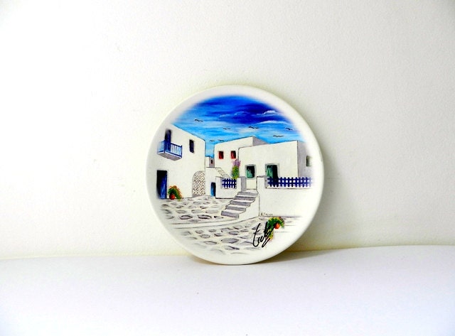Hand Painted Cretian Plate