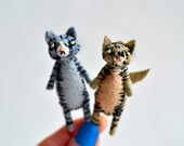 custom cat pin - miniature kitty brooch pin - 3d pet portrait