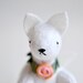 spring fox - fox plush, soft sculpture animal