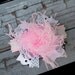 I Love Paris OVER THE TOP Boutique Hair Bow - With free matching crochet headband upon request