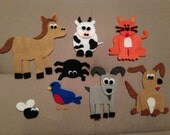 There Was An Old Lady Who Swallowed a Fly - Felt Story Board Set
