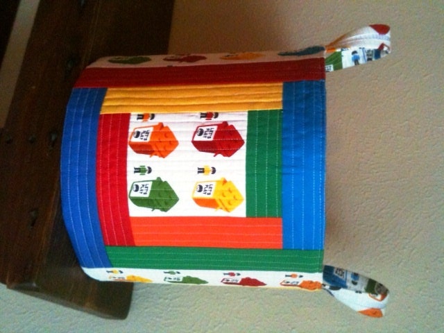 Fabric organizer bin basket container - Legos