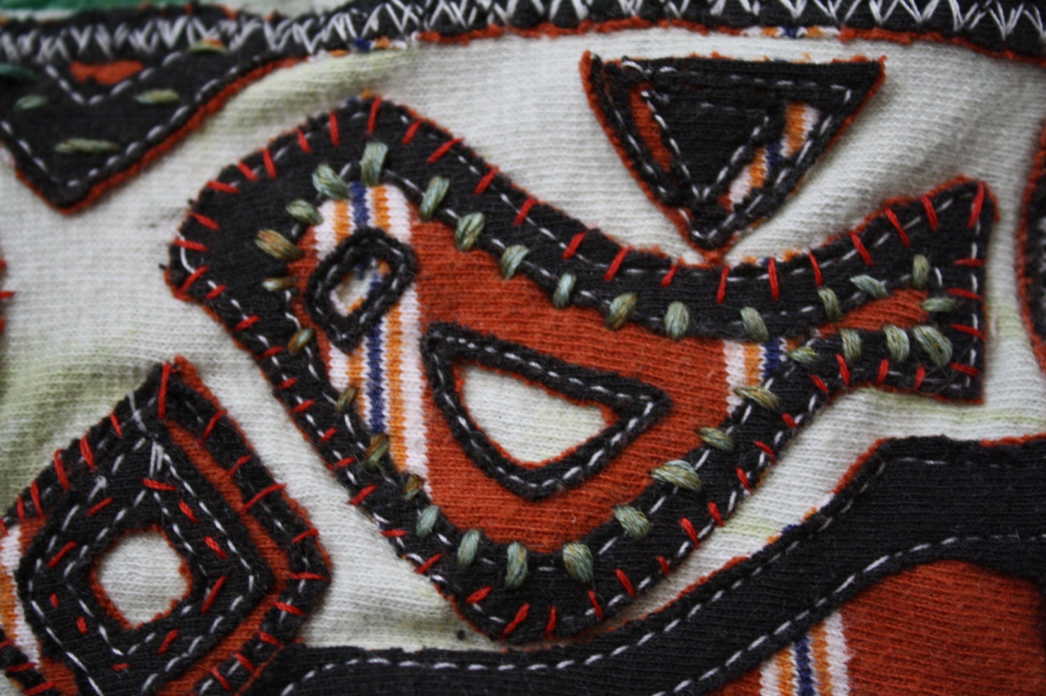 Headband, Eco friendly, upcycled t shirts, Mola, one of a kind