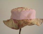 Toddler reversible sun hat: eco friendly, upcycled, OOAK