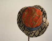 Baby/Toddler reversible sun hat: eco friendly, upcycled, OOAK