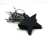 Star Tag Gift Tag Black Gift Tag Hang Tag