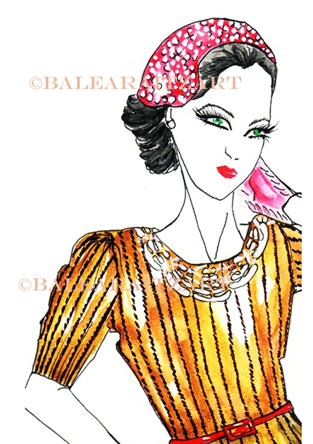 Custom Vintage Illustration Mad Men