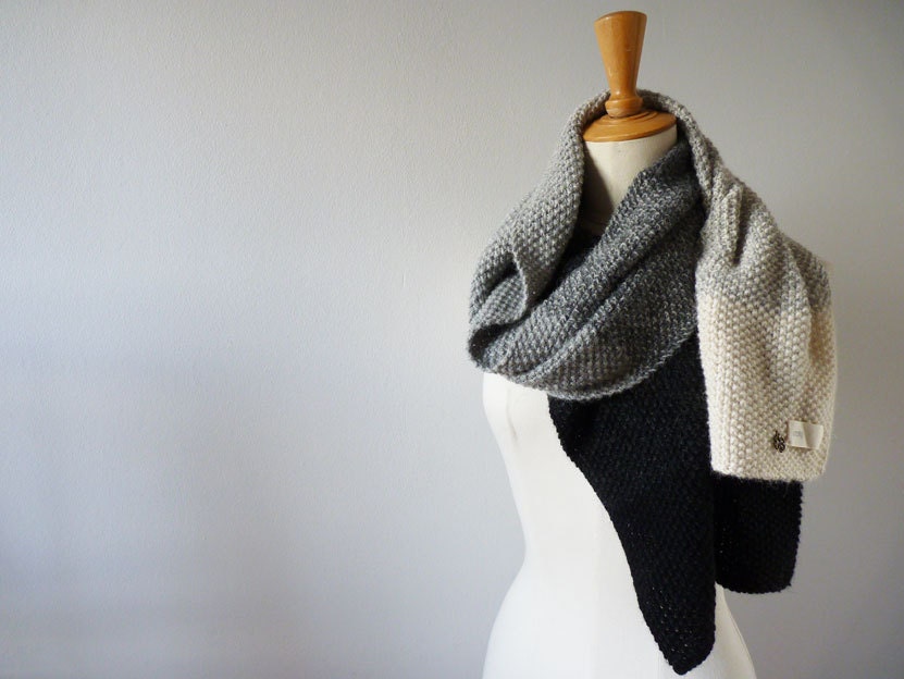 Back to Black Alpaca Scarf