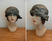 Vintage Edwardian 1920s Hat Metallic