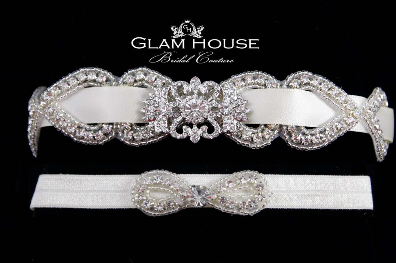 Bridal Garter - Wedding Accessory, Vintage Chic