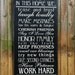 In This Home We... Subway Sign (LARGE) 2'x4' - Hand Painted and Distressed