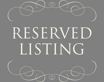 RESERVED for Nicole - Printed Wedding Suite