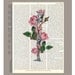 Roses - Anatomy art 2 - ART Print 8 x 10"-ORIGINAL ARTWORK printed on Repurposed Vintage Dictionary page 8x10 -Upcycled Book Print