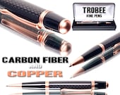 Father's day gifts : Carbon fiber pen with copper great gift for a man