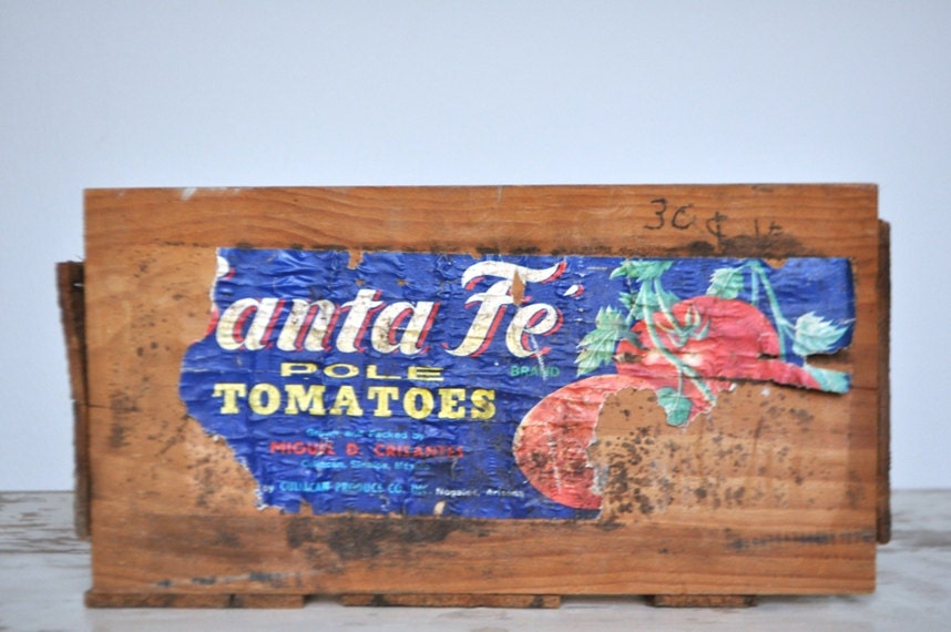 Vintage Santa Fe Tomato Crate