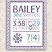 Purple Baby GIrl Nursery Wall Art - Pottery Barn Kids Brooklyn Collection - DIY Printable