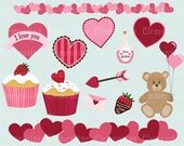 40% OFF SALE -Valentine clip art images, valentine vector images, heart clip art , commercial use clip art- Instant Download Il_170x135