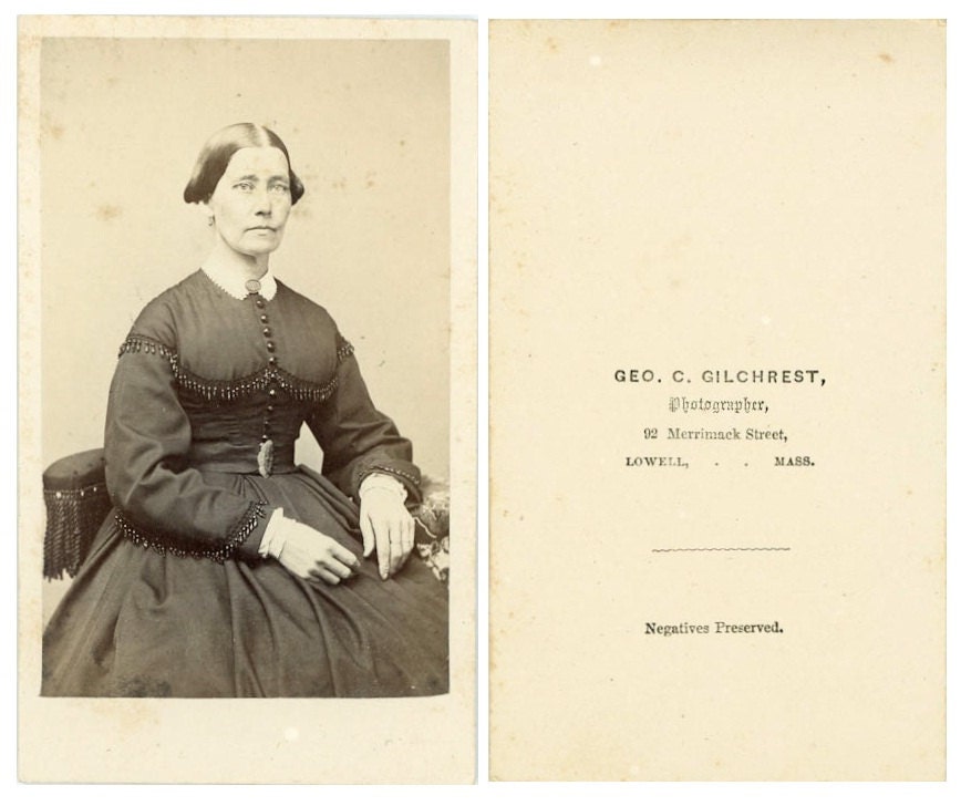 Vintage CDV Photo "She Loved That Dress", Photography, Paper Ephemera, Antique, Snapshot, Old Photo, Collectibles - 0030