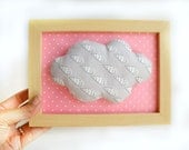 Soft Cloud in the frame, Baby room decor