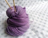 SALE - Aran Knitting Yarn, BFL Wool, Hand Dyed, Machine Washable, 100g, Purple