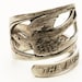 Spoon Ring Adorable Happiness Swallow Bird Sterling Silver Ring, MADE in Your Size (4149)
