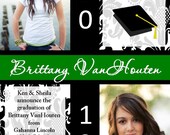 Graduation damask announcement or invitation ANY color...DIY you print custom photo card by delightfulprints Il_170x135