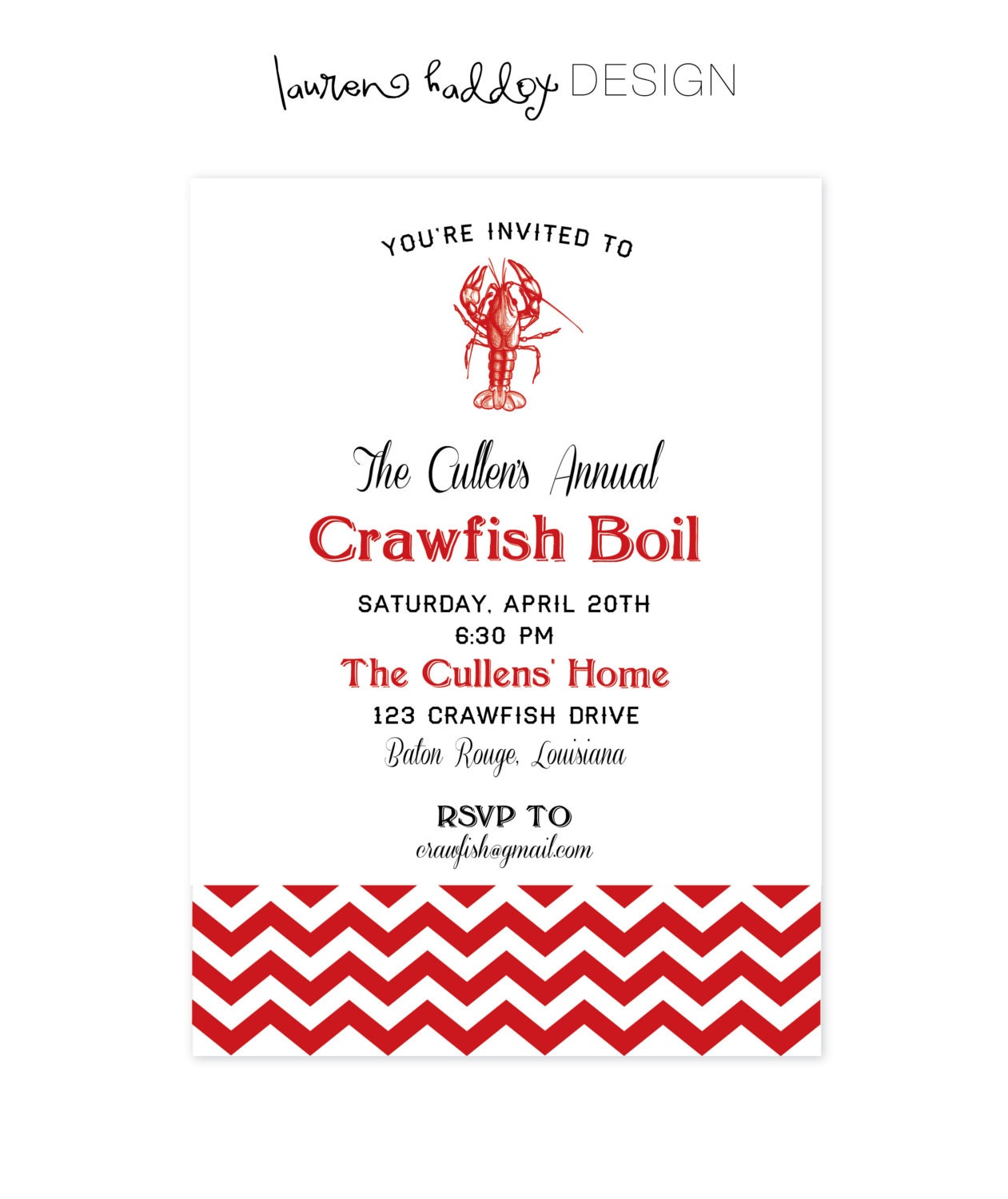 DIY, Crawfish Boil Invitation Il_170x135