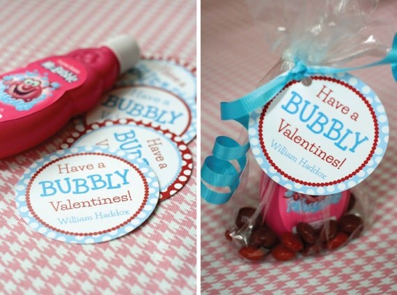 DIY, Personalized Valentine Tag, Have a BUBBLY Valentines Il_570xn