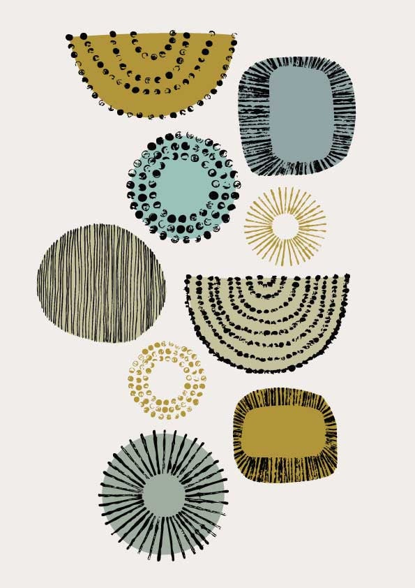 Shape Study Natural, limited edition giclee print