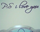 p.s. I love you wall words