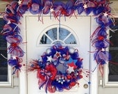 Deco Mesh Patriotic Garland
