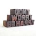 Dont Worry Be Happy - 16 Vintage Letterpress Mini Letters Alphabets Collection - Micro Series - VG248