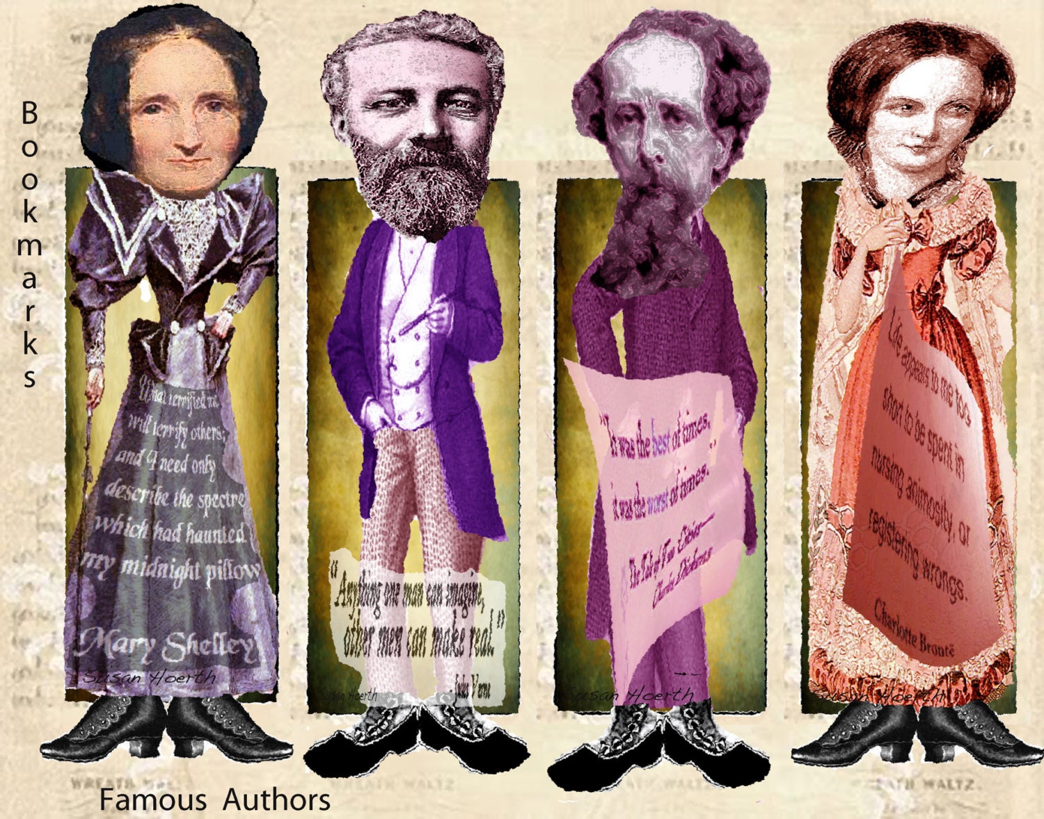 Bookmarks of famous authors 2