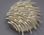 Flowing Sea Grass and  Fish Sculptures wall hanging, ceramic art tile of ocean life, Beach art, Reef sculpture, Nautical