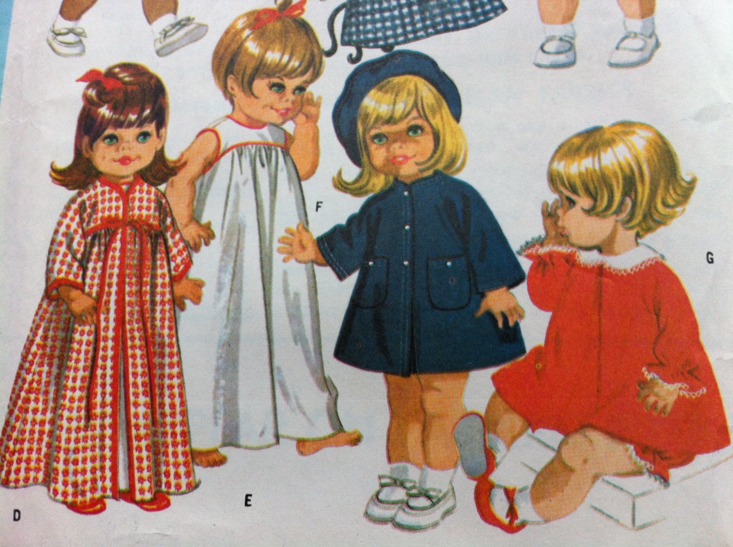Vintage 60s Doll Pattern Chubby Baby and Toddler Doll Pattern McCalls 9449 LARGE Vintage 60s