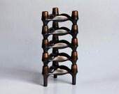 Rare Set of 5  Atomic Age Candle Holders - BMF